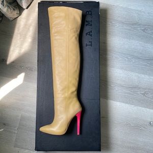 L.A.M.B Hylda thigh high boots